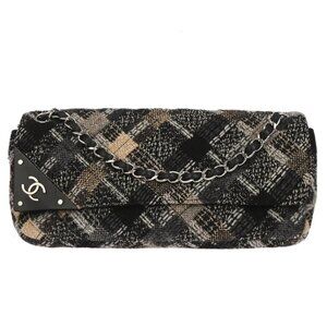 Chanel Black Tweed Shoulder Bag 126165